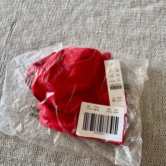 J. Crew Red DD Halter Tie Back Bikini Top - XXS - NWT - Picture 2 of 2